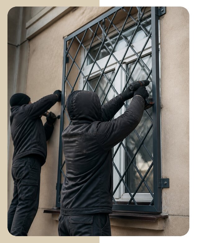 Установка антивандальных решеток на окна в Узловой